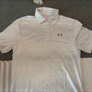White Under Armour Golf Polo Small